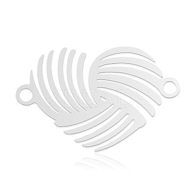 Non-Tarnish 201 Stainless Steel Connector Charms STAS-N090-LA873-1-1