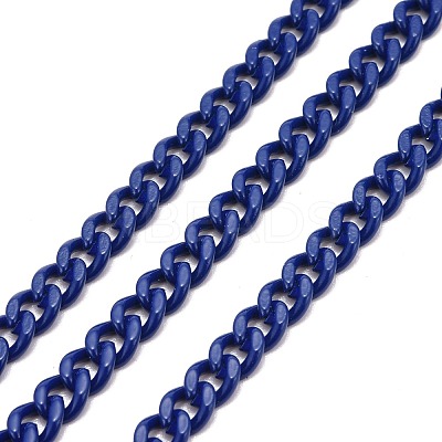 3.28 Feet Spray Painted Brass Curb Chain X-CHC-H103-04H-1