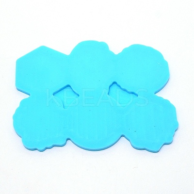 DIY 6 Styles Geometric Pattern Silicone Fondant Molds DIY-TAC0015-15-1
