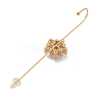 Rhinestone Stud Earring EJEW-G378-01E-1