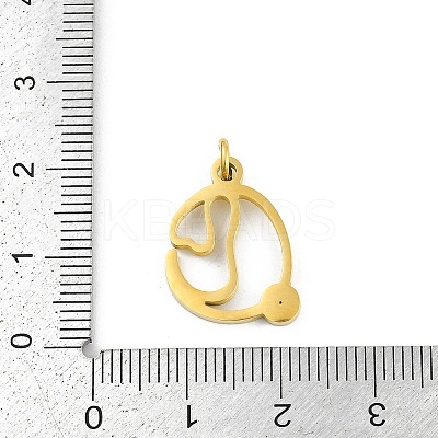 304 Stainless Steel Pendants LS-STAS-R137-01G-C-1