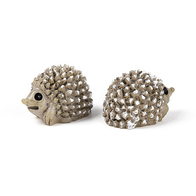 Synthetic Resin Hedgehog Miniature Ornaments AJEW-WH0606-67B-1