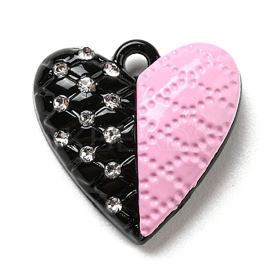 Spray Painted Alloy Pendants PALLOY-Z015-05EB-1