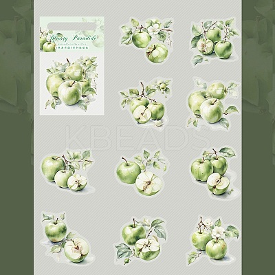 10Pcs Fruit PET Self-Adhesive Stickers DIY-K074-08E-1
