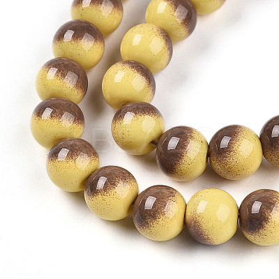 Baking Paint Glass Beads X1-DGLA-N012-8mm-09-1