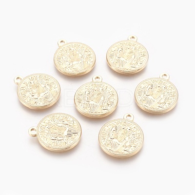 Brass Pendants KK-O116-04G-1