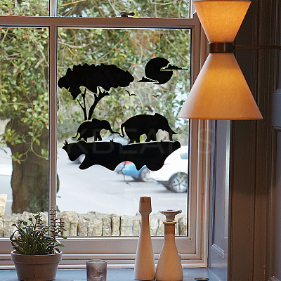 PET Hollow Out Drawing Painting Stencils DIY-WH0391-0839-1