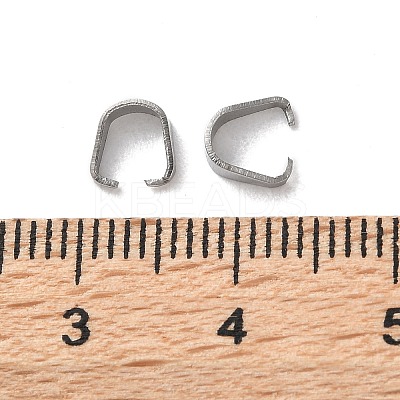 304 Stainless Steel Snap on Bails STAS-V007-02A-P-1