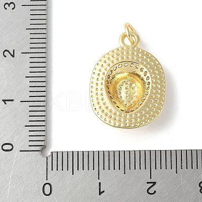 Brass Micro Pave Clear Cubic Zirconia Pendants X-ZIRC-I071-11G-1