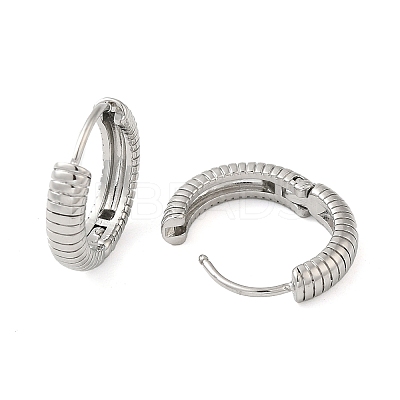Non-Tarnish 304 Stainless Steel Hoop Earrings LS-EJEW-G364-16P-1