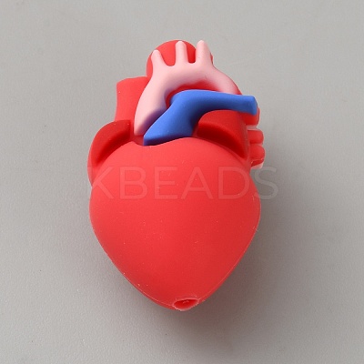 Viscera Food Grade Eco-Friendly Silicone Focal Beads SIL-CJC0007-16B-1