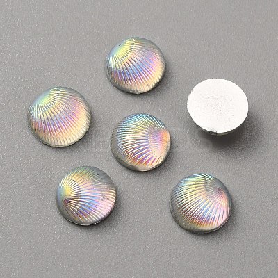 Opaque Resin Cabochons CRES-WH0010-044A-1