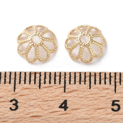 Rack Plating Brass Bead Caps KK-F090-21LG-02-1