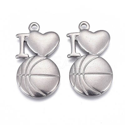 Non-Tarnish 304 Stainless Steel Pendants LS-STAS-F249-18P-1