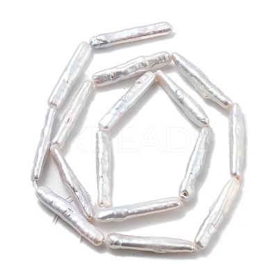 Natural Baroque Keshi Pearl Beads Strands PEAR-P064-05A-04A-1