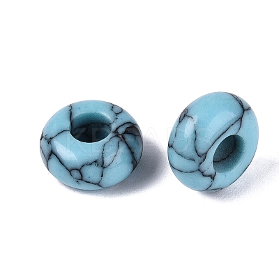 Synthetic Turquoise European Beads G-Q602-04H-1