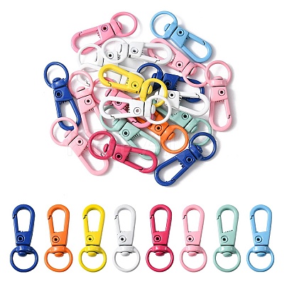 20Pcs Spray Painted Alloy Swivel Clasps FIND-YW0001-72-1