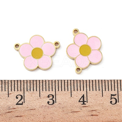304 Stainless Steel Enamel Pendants STAS-L022-564G-1