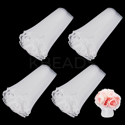 4 Bags Polyester Flower Bouquet Wrapping Mesh Paper ORIB-BC0001-12B-1