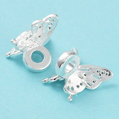 Rack Plating Brass Clear Cubic Zirconia Pendants KK-B078-03S-1