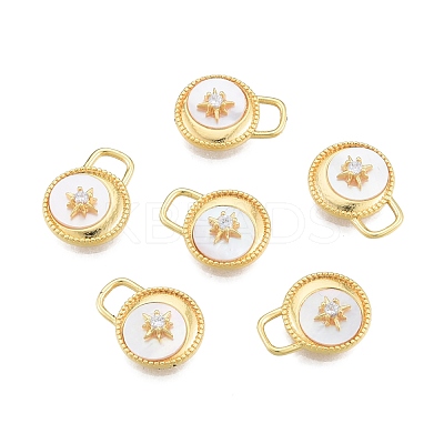 Synthetic White Shell Pendants KK-A165-15G-1