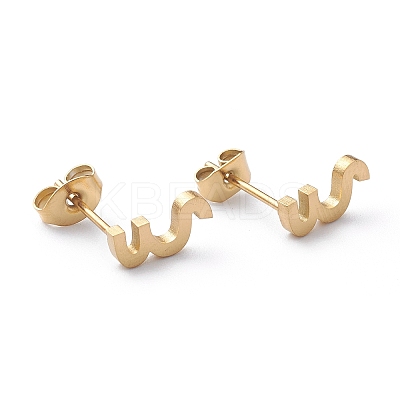 Ion Plating(IP) 304 Stainless Steel Stud Earrings STAS-Z028-A-10G-1