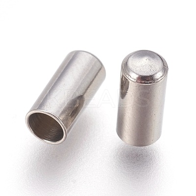 Tarnish Resistant 201 Stainless Steel Cord End Caps STAS-P207-05P-A-1