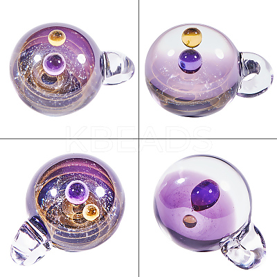 DIY Jewelry Galaxy Universe Ball Necklaces Making DIY-BC0009-20B-1