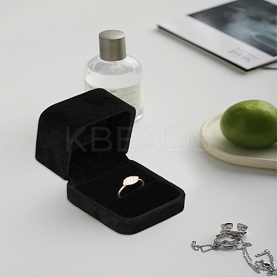 Square Flocking Finger Ring Packing Boxes with Flip Lids CON-WH0085-138A-1