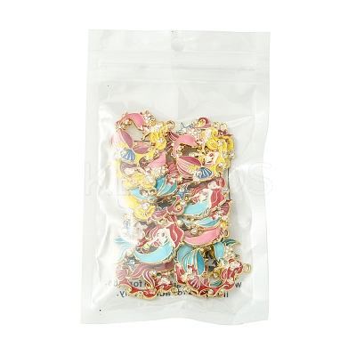 16Pcs 4 Styles Alloy Enamel Pendants ENAM-FS0002-24-1