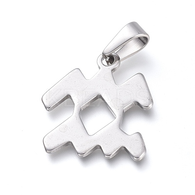 Non-Tarnish 304 Stainless Steel Pendants STAS-L210-06L-P-1