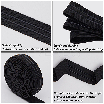 Flat Polyester Non-Slipped Elastic Cord OCOR-GF0003-16B-01-1