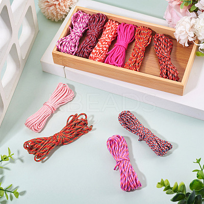 40M 10 Colors Polyester & Spandex Cord Ropes NWIR-TA0001-36-1
