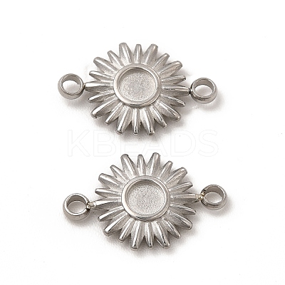 Non-Tarnish 304 Stainless Steel Cabochon Connector Settings STAS-C070-03P-1