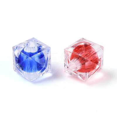 Transparent Acrylic Beads X-OACR-Q197-03-1