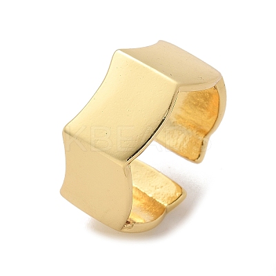 Brass Cuff Rings RJEW-C120-13G-1