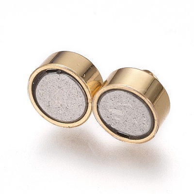 Brass Magnetic Clasps with Loops KK-I664-06G-1