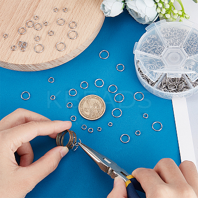 Stainless Steel Open Small Jump Rings STAS-PH0004-01-M-1