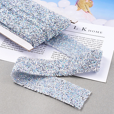 Glitter Resin Hotfix Rhinestone(Hot Melt Adhesive On The Back) OCOR-TA0002-02-40mm-1