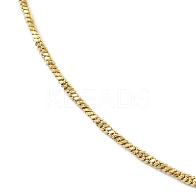 Ion Plating(IP) 304 Stainless Steel Round Snake Chain Necklace for Men Women NJEW-M200-11G-1