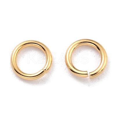 Rack Plating Brass Open Jump Rings KK-O139-18T-G-1