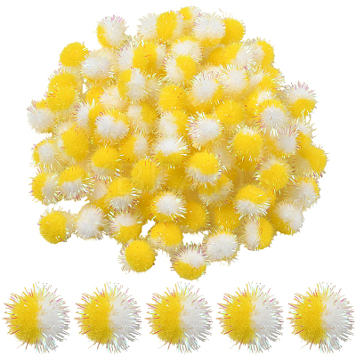 100Pcs Polyester Pom Pom Ball DIY-SC0031-43B-1