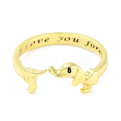 Dog Brass Open Cuff Rings for Women LS-RJEW-S416-01P-1