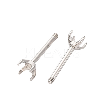 304 Stainless Steel Stud Earring Findings STAS-B091-02A-03P-1