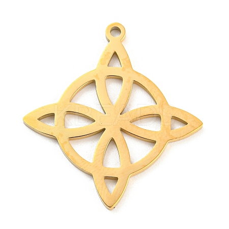 304 Stainless Steel Pendants STAS-P330-03G-1