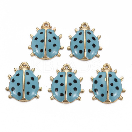 Alloy Enamel Pendants ENAM-N055-027D-NR-1