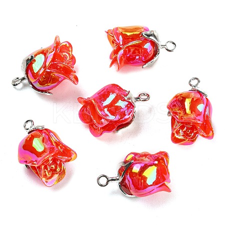 Opaque Resin Pendants RESI-K031-05B-P-1