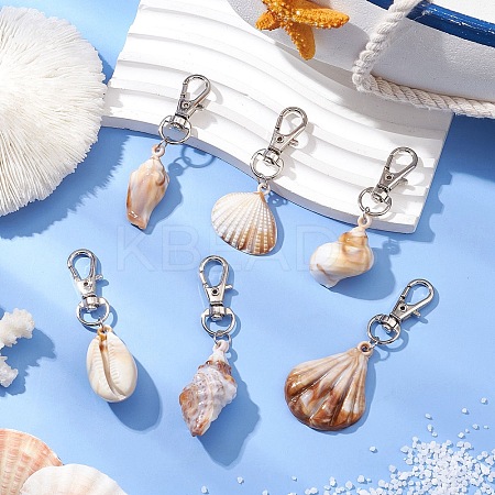 Acrylic Imitation Shell Pendant Decorations HJEW-JM02772-1