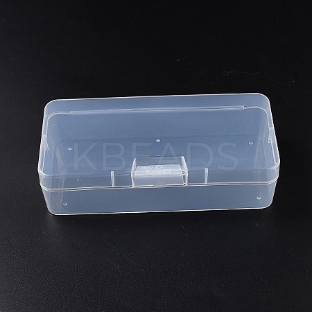 Plastic Bead Containers with Hinged Lid AJEW-WH0479-90-1