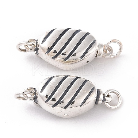 925 Sterling Silver Bayonet Clasps STER-D035-17AS-1